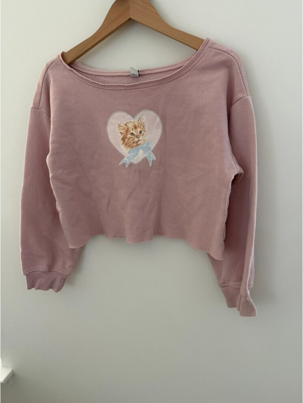 Girls Old Navy Cropped Off the Shoulder Sweatshirt